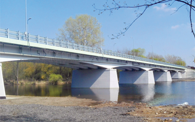 Remont mostu przez Zalew rzeki Bug w miejscowości Terespol